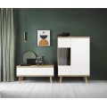 Televizní stolek Primo 107 cm dub Riviéra/bílý