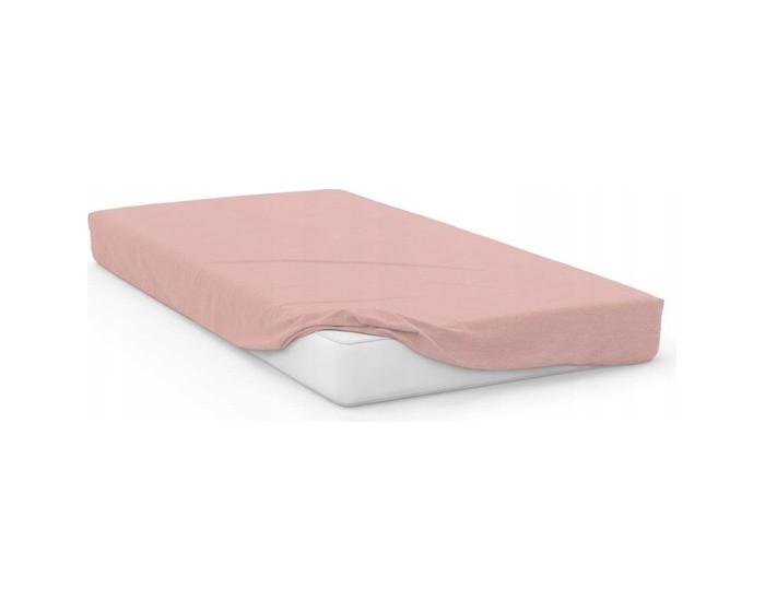 Bavlněné Jersey prostěradlo SOFT 160x200 cm + 25 cm růžové