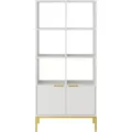 Knihovna Austin 80 cm bílá/zlatá