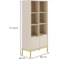Knihovna Austin 80 cm kašmír/zlatá
