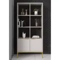 Knihovna Austin 80 cm kašmír/zlatá