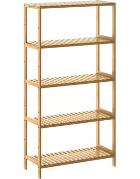 Bambusový regál Kenneth 130 cm natural
