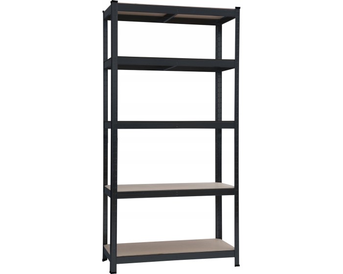 Dílenský regál HD 75x150 cm černý