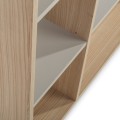 Regál Ryga 07 120 cm dub Riva/šedý