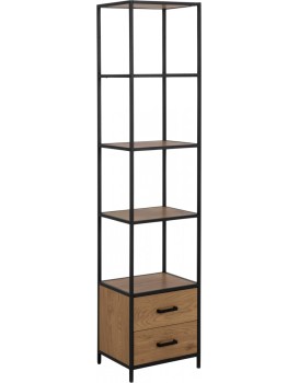 Regál Seaford 42x185 cm divoký dub