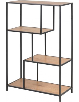 Regál Seaford 77x114 cm divoký dub