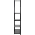 Regál Seaford 77x185 cm černý