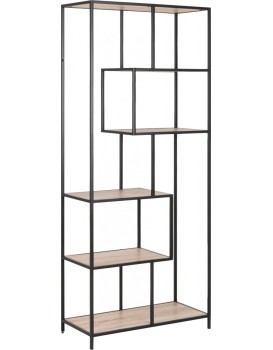 Regál Seaford 77x185 cm dub sonoma