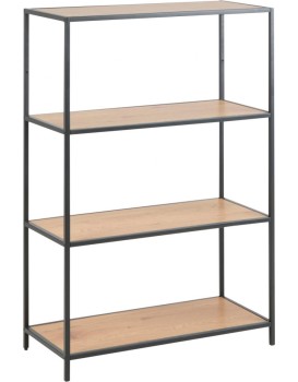 Regál Seaford II 77x114 cm divoký dub