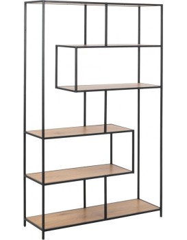 Regál Seaford 114x185 cm divoký dub