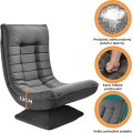 Skládací designové relaxační křeslo Jerrick šedé