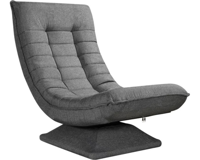 Skládací designové relaxační křeslo Jerrick šedé