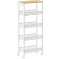 Pojízdný kuchyňský vozík Vasagle Compi 99 cm hnědý/bílý