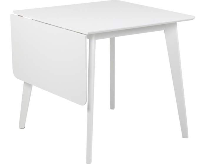 Jídelní rozkládací stůl Roxby 80/120 cm bílý