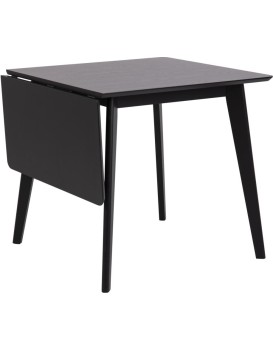 Jídelní rozkládací stůl Roxby 80/120 cm černý