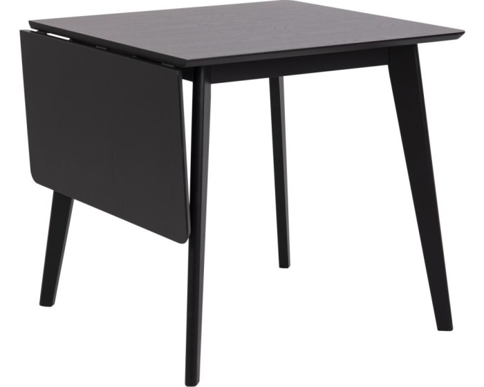 Jídelní rozkládací stůl Roxby 80/120 cm černý