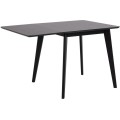Jídelní rozkládací stůl Roxby 80/120 cm černý