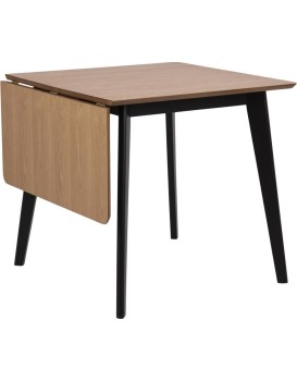 Jídelní rozkládací stůl Roxby 80/120 cm dub riviéra/černý