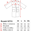 Pánský fleecový župan COMFORT KING vel. XL tmavě šedý