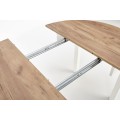 Jídelní rozkládací stůl RINGO 102/142 cm dub craft zlatý/bílý