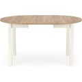 Jídelní rozkládací stůl RINGO 102/142 cm dub craft zlatý/bílý