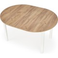 Jídelní rozkládací stůl RINGO 102/142 cm dub craft zlatý/bílý
