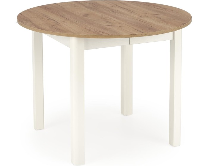 Jídelní rozkládací stůl RINGO 102/142 cm dub craft zlatý/bílý