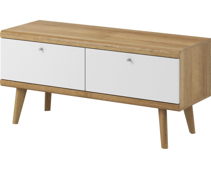 Televizní stolek Primo 107 cm dub Riviéra/bílý