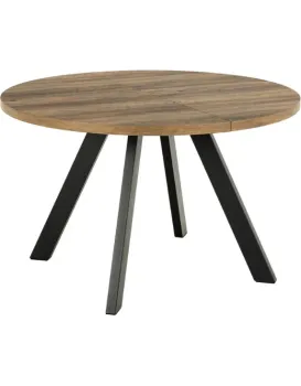 Jídelní rozkládací stůl Zalida 120/210 cm dub amber/černý