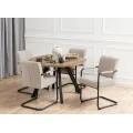 Jídelní rozkládací stůl Zalida 120/210 cm dub amber/černý