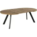 Jídelní rozkládací stůl Zalida 120/210 cm dub amber/černý