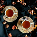 Sada šálků s podšálkem espresso Klimt THE KISS 2 ks 90 ml hnědá