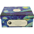 Sada šálků s podšálkem espresso Van Gogh STARRY NIGHT 2 ks 90 ml modrá