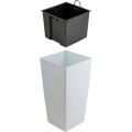 Sada 3 ks květináčů Porto Riflo 57x29,5/46x24,7/36,6x18,9 cm bílá