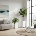 Sada 3 ks květináčů Porto Riflo 57x29,5/46x24,7/36,6x18,9 cm bílá