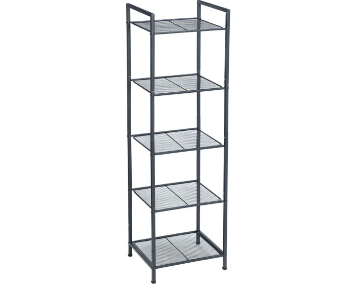 Regál Debra 128 cm černý