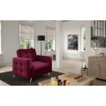 Sedací souprava ASGARD 3+1 Mat Velvet 68 vínová