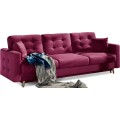 Sedací souprava ASGARD 3+1 Mat Velvet 68 vínová