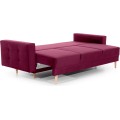 Sedací souprava ASGARD 3+1 Mat Velvet 68 vínová
