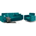 Sedací souprava ASGARD 3+1 Mat Velvet 75 zelená