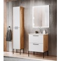 Koupelnová skříňka vysoká Madera 800 dub artisan/bílá