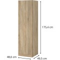 Šatní skříň Sida 48,6 cm dub Sonoma