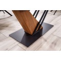 Rozkládací jídelní stůl Genesis 160/220 cm černý mramor/jasan