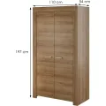 Šatní skříň Sky II 110 cm dub Riviéra