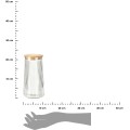 Skleněná dóza na potraviny Elegancia 1400 ml bambus/čirá