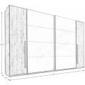 Šatní skříň Mediwa 73 315 cm dub Artisan/bílá