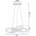 Stropní svítidlo na dálkové ovládání APP395-CP černé