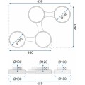 Stropní svítidlo APP527-4C černé