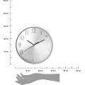 Nástěnné hodiny VANCE 30 cm stříbrné