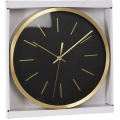 Nástěnné hodiny GOLACK 25 cm černé/zlaté